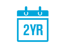 Have peace of mind with a 2-year manufacturers warranty